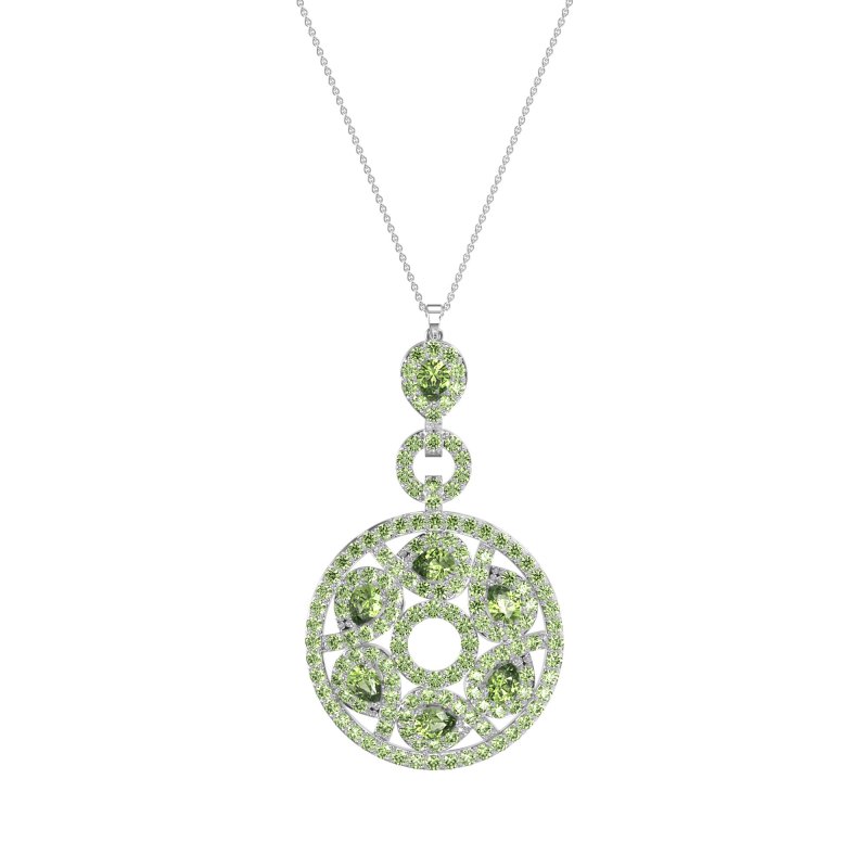 Medallion Pear Necklace
