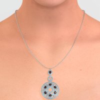 Medallion Pear Necklace