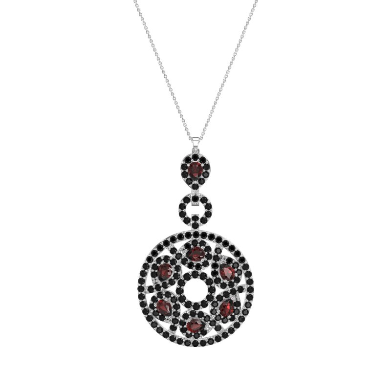 Medallion Pear Necklace