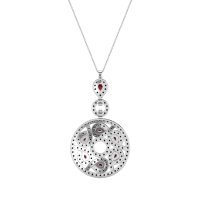 Medallion Pear Necklace