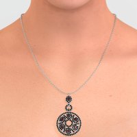 Medallion Pear Necklace
