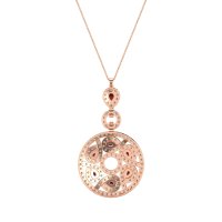 Medallion Pear Necklace