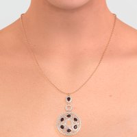 Medallion Pear Necklace