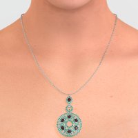 Medallion Pear Necklace