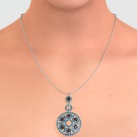 Medallion Pear Necklace