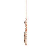 Medallion Pear Necklace