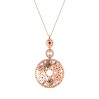 Medallion Pear Necklace