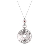 Medallion Pear Necklace