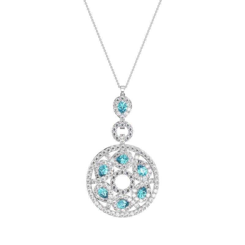 Medallion Pear Necklace