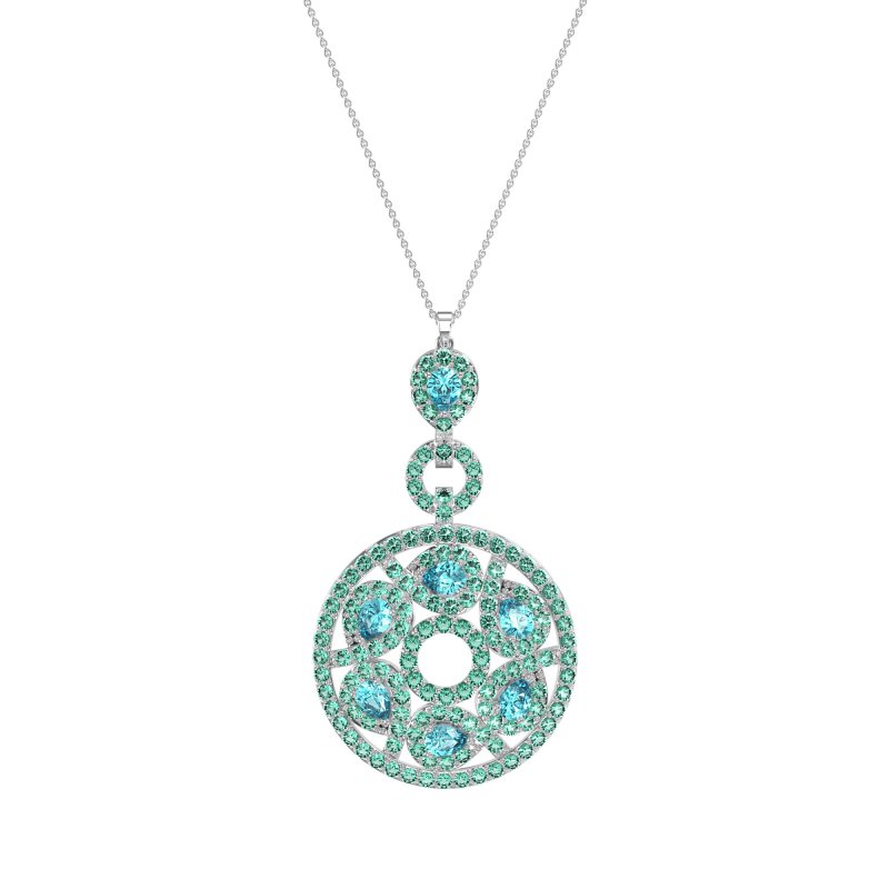 Medallion Pear Necklace