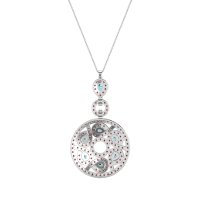 Medallion Pear Necklace