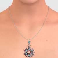 Medallion Pear Necklace
