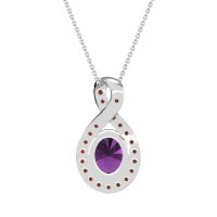 Twisted Infinity Oval Necklace