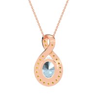 Twisted Infinity Oval Necklace