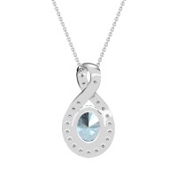 Twisted Infinity Oval Necklace