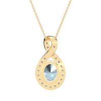 Twisted Infinity Oval Necklace
