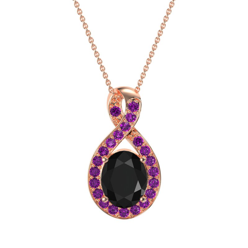 Twisted Infinity Oval Necklace