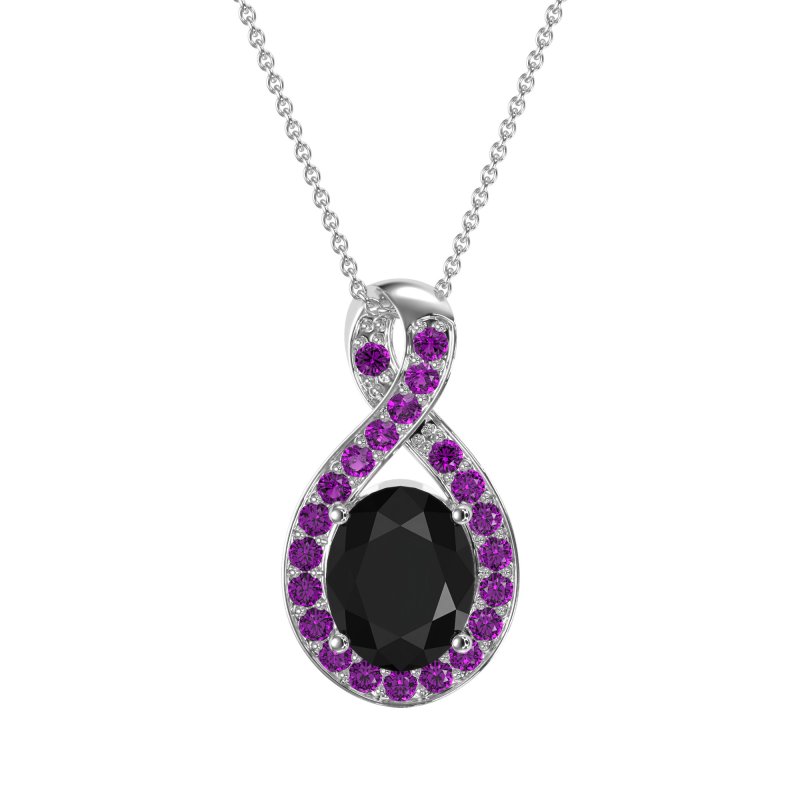 Twisted Infinity Oval Necklace