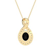 Twisted Infinity Oval Necklace