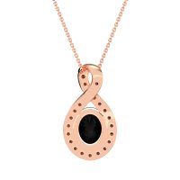 Twisted Infinity Oval Necklace