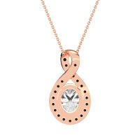 Twisted Infinity Oval Necklace