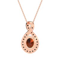 Twisted Infinity Oval Necklace
