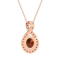 Twisted Infinity Oval Necklace