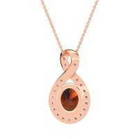 Twisted Infinity Oval Necklace