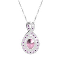 Twisted Infinity Oval Necklace