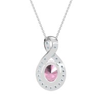 Twisted Infinity Oval Necklace