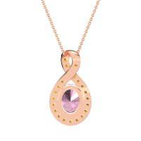 Twisted Infinity Oval Necklace