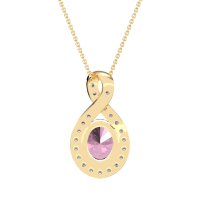 Twisted Infinity Oval Necklace
