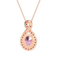 Twisted Infinity Oval Necklace