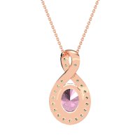 Twisted Infinity Oval Necklace