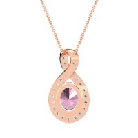 Twisted Infinity Oval Necklace