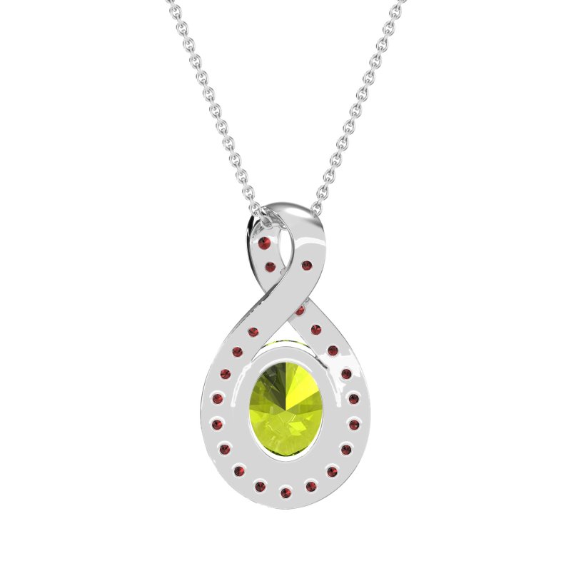 Twisted Infinity Oval Necklace