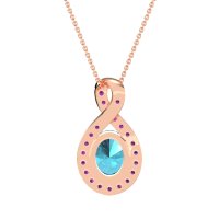 Twisted Infinity Oval Necklace