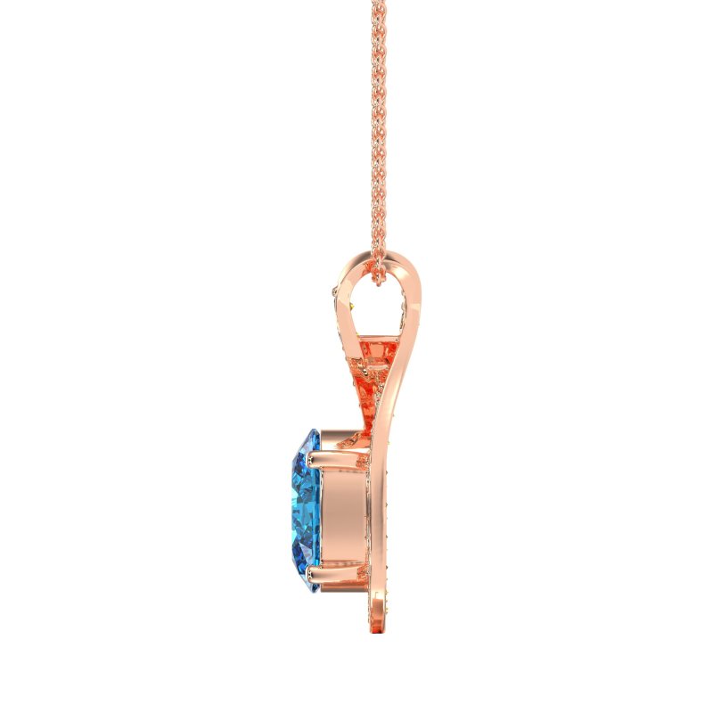 Twisted Infinity Oval Necklace