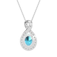 Twisted Infinity Oval Necklace