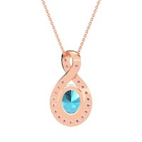 Twisted Infinity Oval Necklace