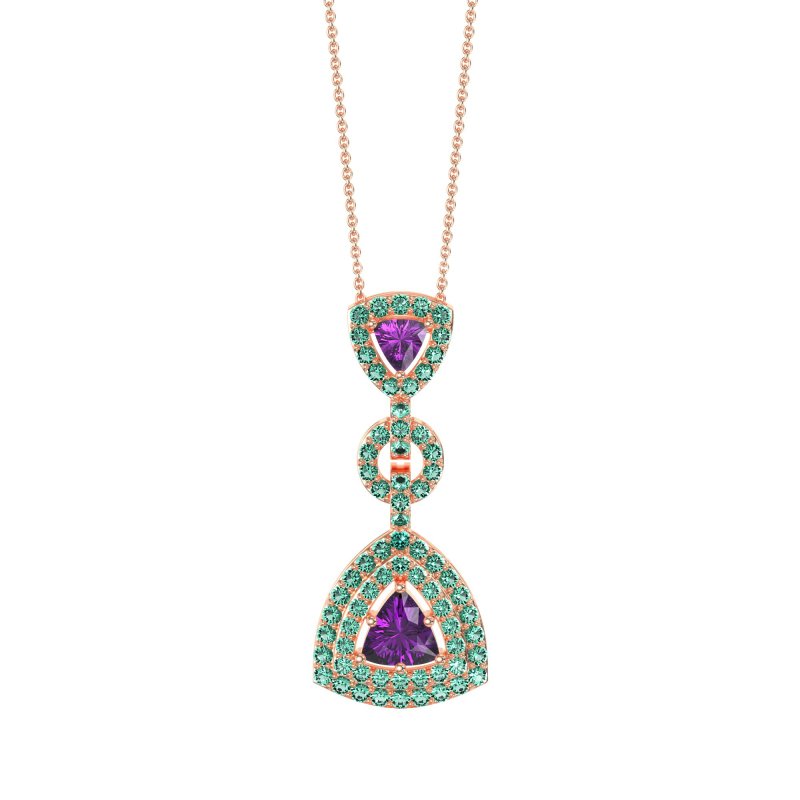 Studded Shovel Necklace