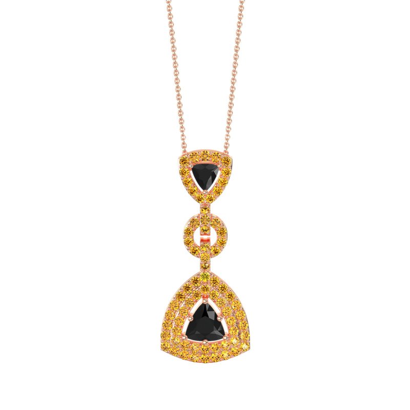Studded Shovel Necklace