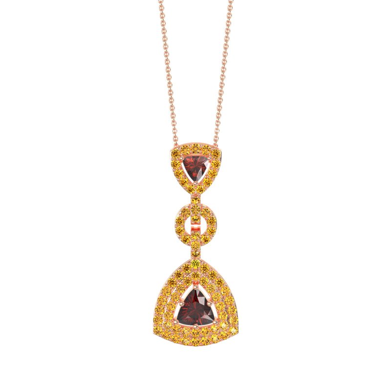 Studded Shovel Necklace