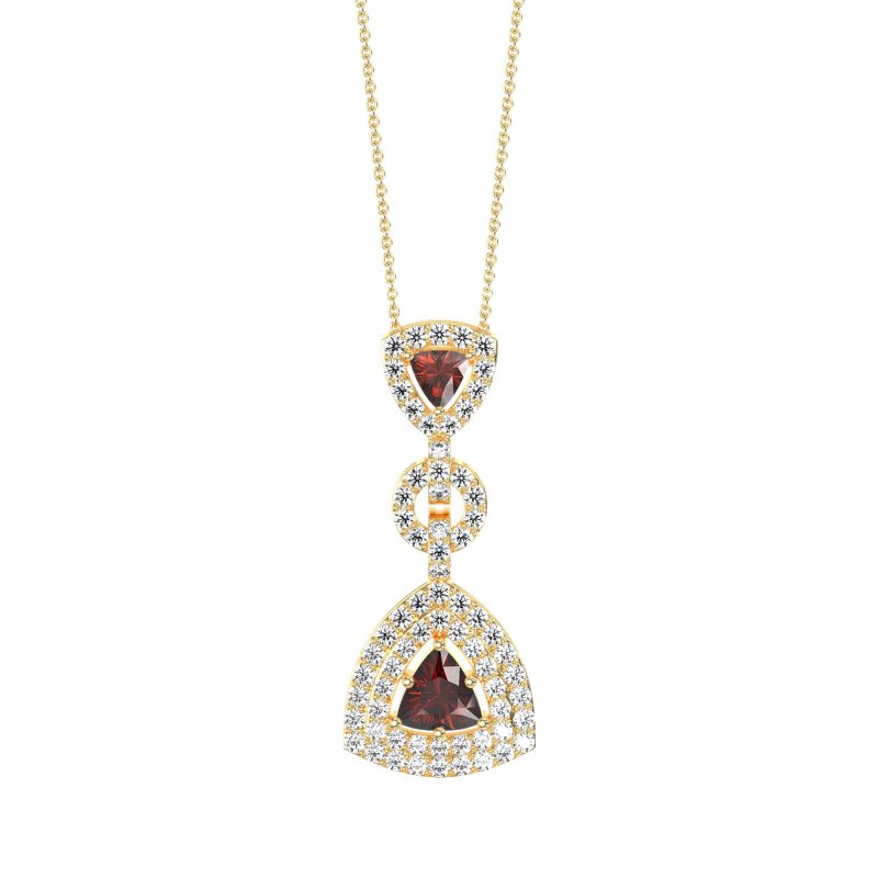 Studded Shovel Necklace