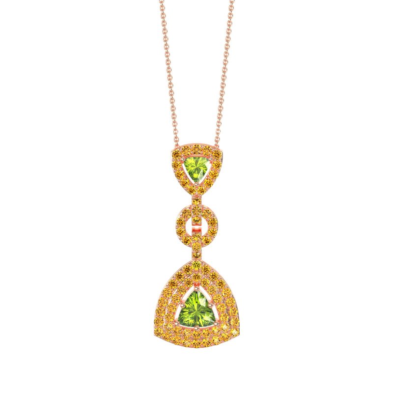 Studded Shovel Necklace