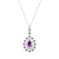 Art-Deco Tear Drop Necklace