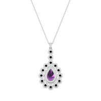 Art-Deco Tear Drop Necklace