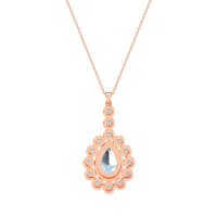 Art-Deco Tear Drop Necklace