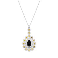 Art-Deco Tear Drop Necklace