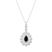 Art-Deco Tear Drop Necklace